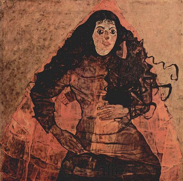 Egon Schiele Portrat der Trude Engel Spain oil painting art